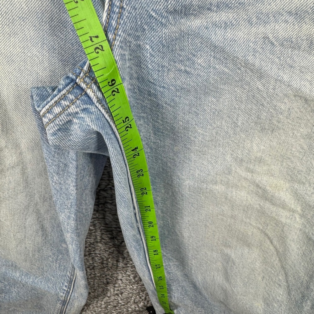 American Eagle High Rise Mom Jeans Relaxed Fit Light Wash Denim 90s Blue Women 2 - Picture 8 of 16